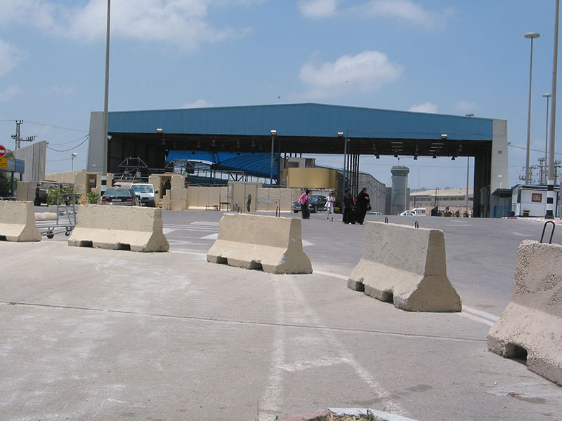 Erez Crossing at the northern end of the Gaza Strip, in 2005 - Source: Wikipedia