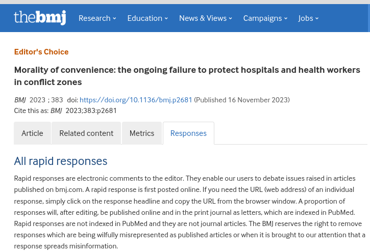 articolo pubblicato BMJ. english -italian